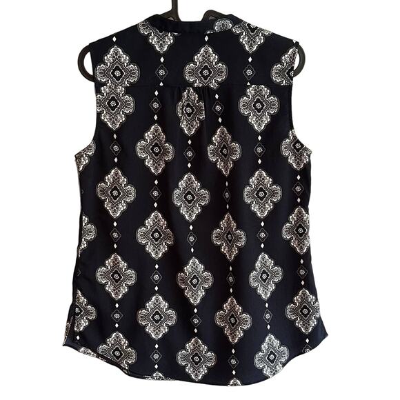 Banana Republic Navy & Grey Blouse - Picture 4 of 4